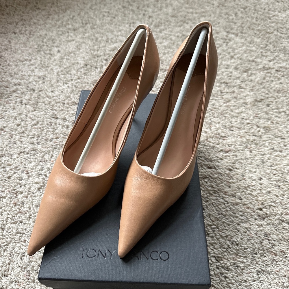 Tony Bianco Nude / Tan Pointed Toe Pumps